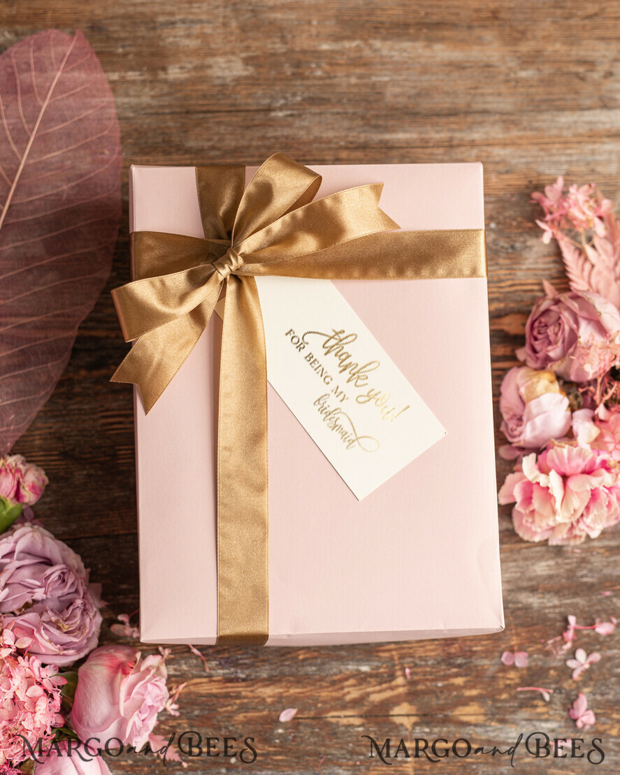 Brautjungfer/Trauzeuge Box DANKESCHÖN AN DIE JUNGFRAU Brautjungfern Dankeschön-Box, Organische Spa-Box, Brautjungfern Geschenksset, Trauzeugin Geschenkbox Set