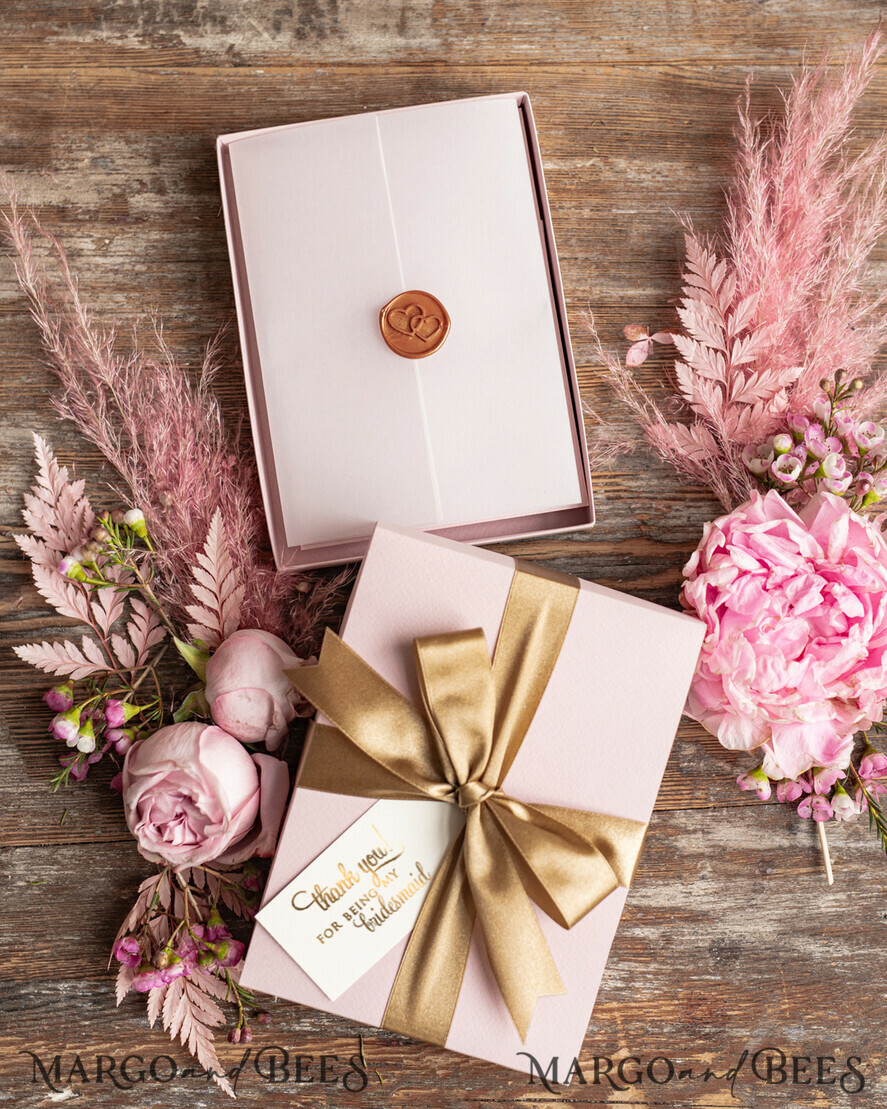 Brautjungfer/Trauzeuge Box Brautjungfer DANKE oder VORSCHLAG KLEINE BOX Brautjungfer Dankeschön Geschenkkarton, Brautjungfer Vorschlagsbox, Brautjungfer Geschenkebox