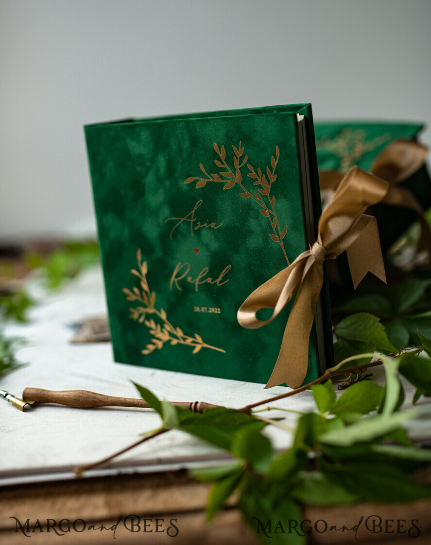HOCHZEITS-GÄSTEBÜCHER Samtkissen Instax Gästebuch Boho Grün Pink Instax Samt Hochzeits-Gästebuch Gold, Samt Foto-Box Sofort Hochzeits-Gästebuch, Polaroid Samt Gästebuch Pink Foto-Box Goldene Hochzeit