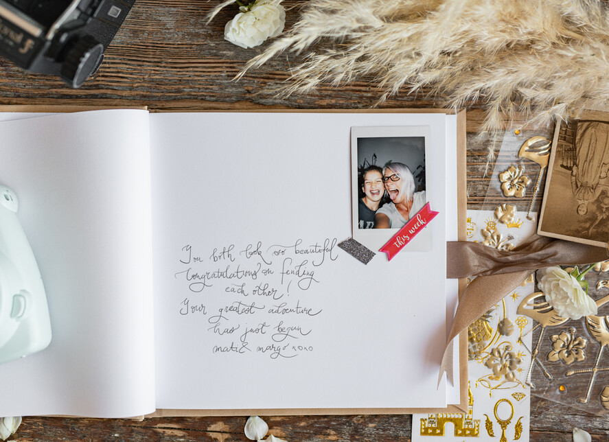 HOCHZEITS-GÄSTEBÜCHER Samtkissen Instax Gästebuch Boho Mr und Mrs Instax Samt Hochzeits-Gästebuch Gold, Großes Beige Sofortbild-Hochzeits-Gästebuch, Nude Polaroid Samt-Gästebuch Violett Golden Hochzeit