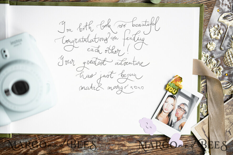 HOCHZEITS-GÄSTEBÜCHER Samtkissen Instax Gästebuch Luxuriöses marineblaues Instax Samt-Hochzeits-Gästebuch Gold, großes Instant-Hochzeits-Gästebuch, Polaroid-Samt-Gästebuch
