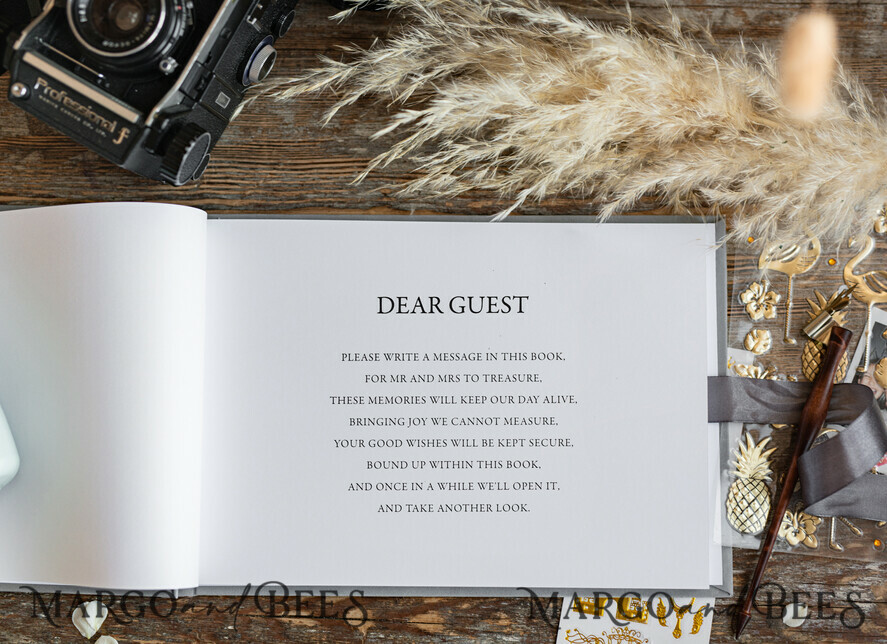 HOCHZEITS-GÄSTEBÜCHER Samtkissen Instax Gästebuch Boho Elfenbein Instax Samt Hochzeits-Gästebuch Gold, Großes Sofort-Hochzeits-Gästebuch, Polaroid Samt Gästebuch