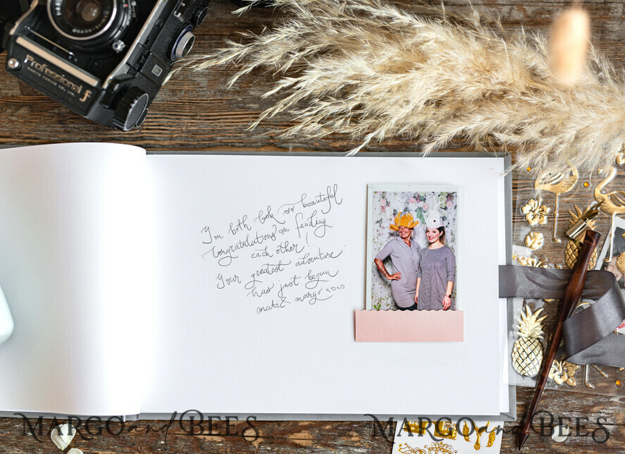 HOCHZEITS-GÄSTEBÜCHER Samtkissen Instax Gästebuch Boho Elfenbein Instax Samt Hochzeits-Gästebuch Gold, Großes Sofort-Hochzeits-Gästebuch, Polaroid Samt Gästebuch