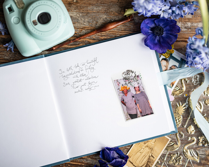 HOCHZEITS-GÄSTEBÜCHER Samtkissen Instax Gästebuch Staubblaues Boho Instax Samt Hochzeits-Gästebuch Gold, Eisblaues Sofort-Hochzeits-Gästebuch, Polaroid Samt-Gästebuch hellblau Golden Hochzeit