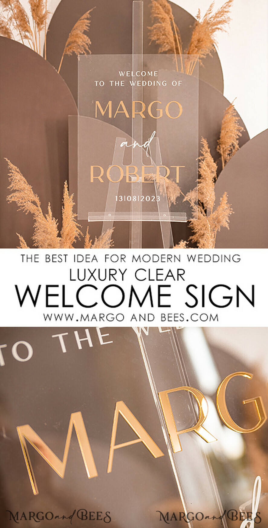 TISCHPLÄNE UND WILLKOMMENSCHILDER FÜR HOCHZEITEN Plexi Gold / Samt Luxus Klar und Gold Hochzeits Willkommensschild, Goldene Hochzeitsdekoration, Personalisierte Hochzeitsbeschilderung, Hochzeitsbrett, Willkommenshochzeitsbrett