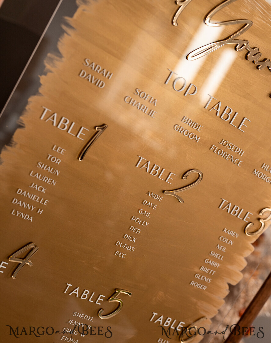 TISCHPLÄNE UND WILLKOMMENSCHILDER FÜR HOCHZEITEN Plexi Gold / Samt beige Samt und Gold Modernes Samt Sitzplan, 3D Elegantes Finde deinen Platz - Sitzplan, Luxus Hochzeittischplan, Hochzeitsdekoration mit goldenen Buchstaben - Goldenes Empfangsschild - Individuelles Zeremonieschild