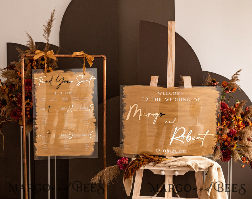 TISCHPLÄNE UND WILLKOMMENSCHILDER FÜR HOCHZEITEN Plexi Gold / Samt Luxus Klar und Gold Hochzeit Willkommensschild, Goldene Hochzeitsdekoration, Personalisierte Hochzeitsanzeige, Hochzeitsboard, Willkommen Hochzeitsboard