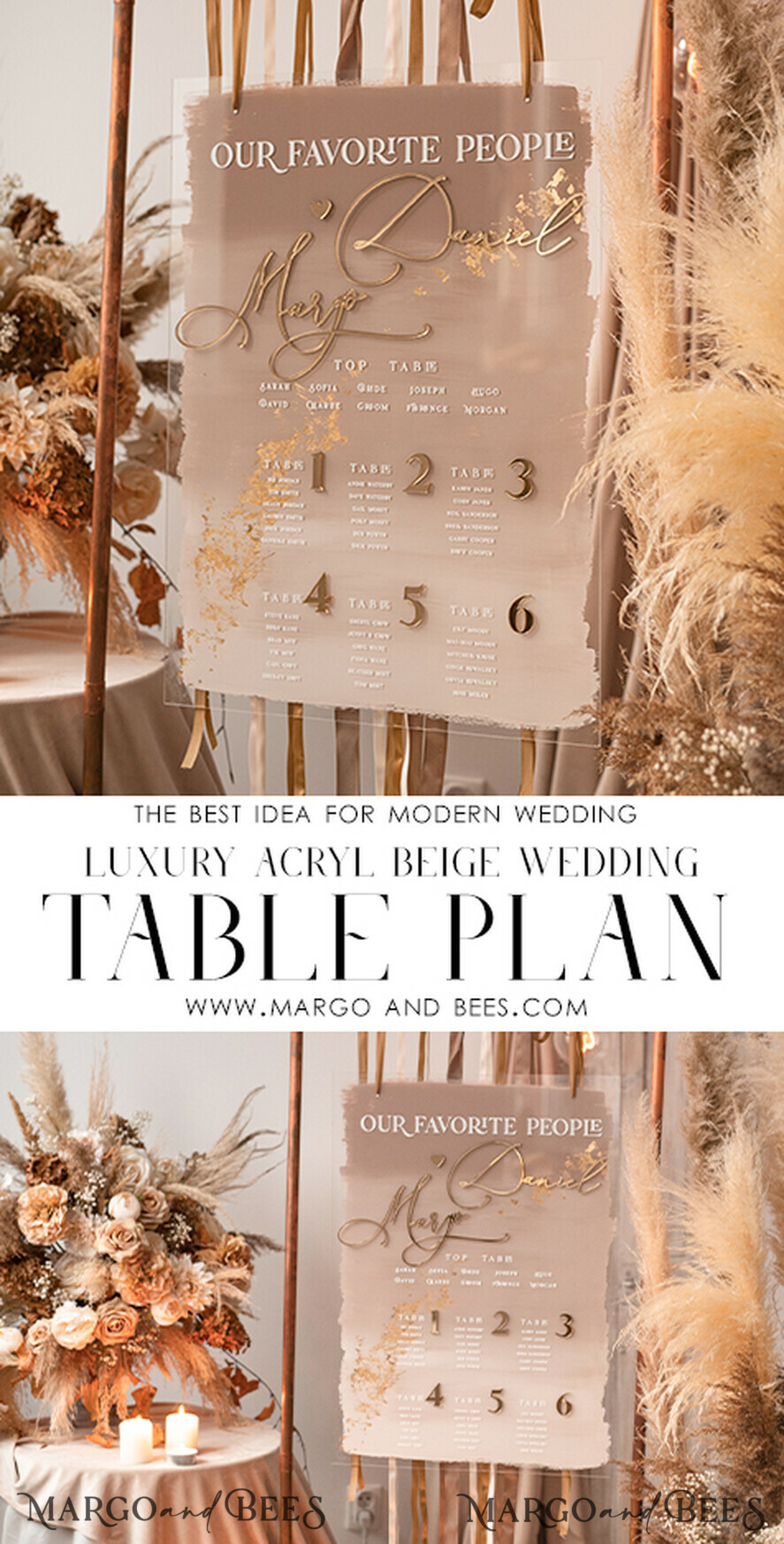 TISCHPLÄNE UND WILLKOMMENSCHILDER FÜR HOCHZEITEN Plexi Gold / Samt Elegantes klares Hochzeitsset Acryl Finde deinen Platz, personalisierter Hochzeits-Ombre Beige Tischplan, klares transparentes Tan und Gold modernes klares transparentes Sitzdiagramm, 3D elegantes Finde deinen Platz - Sitzplan, goldener Luxus Hochzeits Tischplan, Hochzeitsdekoration mit goldenen Buchstaben - Goldenes Empfangsschild - Individuelles Tan Zeremonieschild.