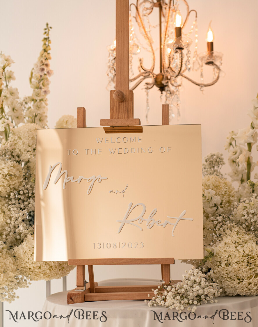 TISCHPLÄNE UND WILLKOMMENSCHILDER FÜR HOCHZEITEN Plexi Gold / Samt Goldener Spiegel Hochzeits Willkommensschild, Goldene Hochzeitsdekoration, Personalisierter Hochzeitsschild, Hochzeitsgeschenk, Willkommen Hochzeitsbrett BpPXSet