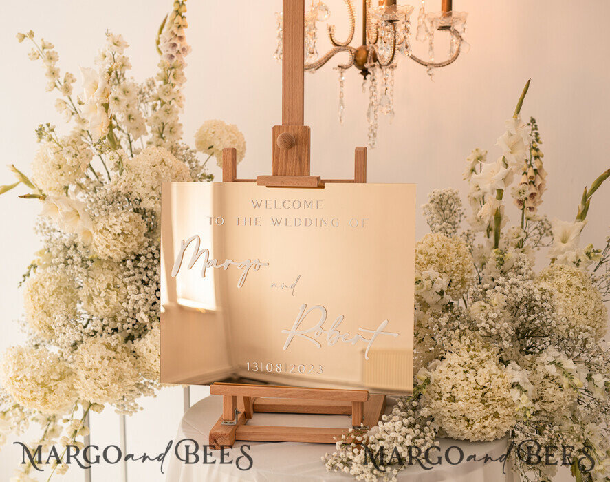 TISCHPLÄNE UND WILLKOMMENSCHILDER FÜR HOCHZEITEN Plexi Gold / Samt Goldener Spiegel Hochzeits Willkommensschild, Goldene Hochzeitsdekoration, Personalisierter Hochzeitsschild, Hochzeitsgeschenk, Willkommen Hochzeitsbrett BpPXSet