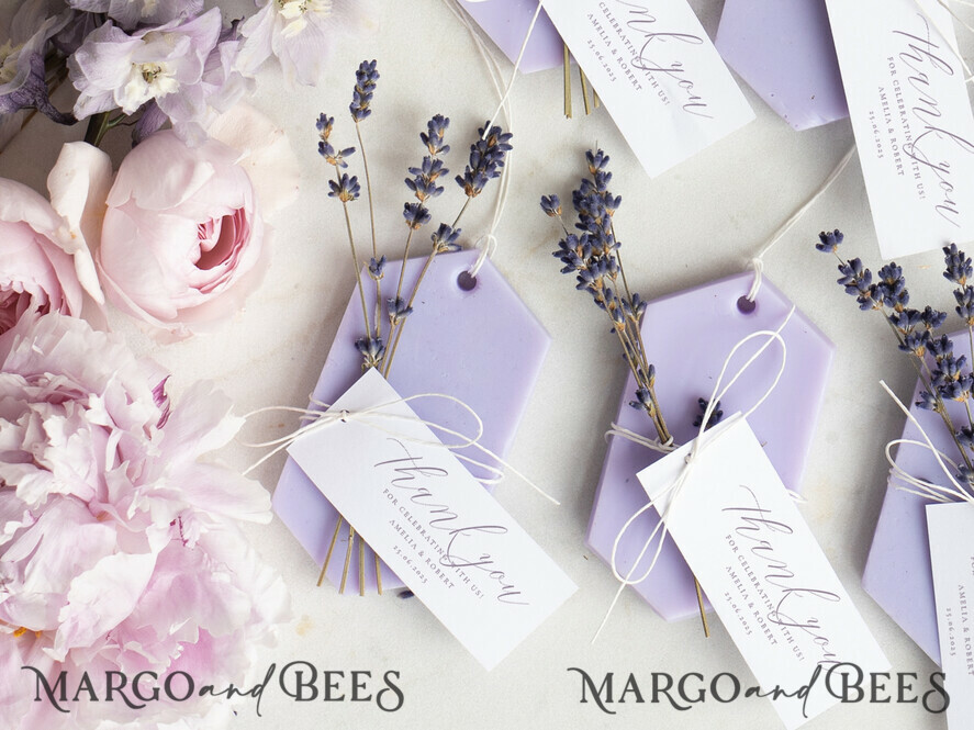 HOCHZEITSGESCHENKE Hochzeits-Sojawachstablette Danke Geschenkdose Soja Duftwachs Tabletten mit Lavendel, Boho Hochzeitsluftreiniger, Duftende Dankeschön Dekoration, Babyshower Geschenkdose, Rustikale Hochzeitsgeschenkideen