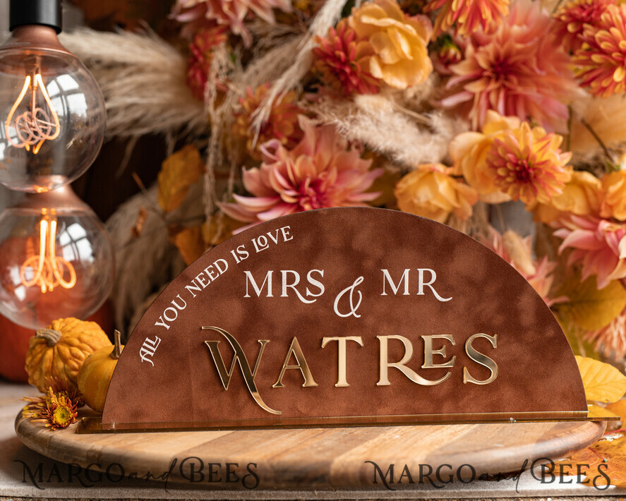 TISCHDEKORATIONSCHILDER   Samt Tischnummern und Dekoration Herbst Terracotta Hochzeits Tischschild, Acrylbogen Samt Tischschild, Kupfer Rost Goldenes Tischschild, Gold Plexiglas Tischschild, Elegante Luxus Hochzeits Tischdekoration, Boho Glam Hochzeitsbeschilderung Golden Spiegel Tischschild