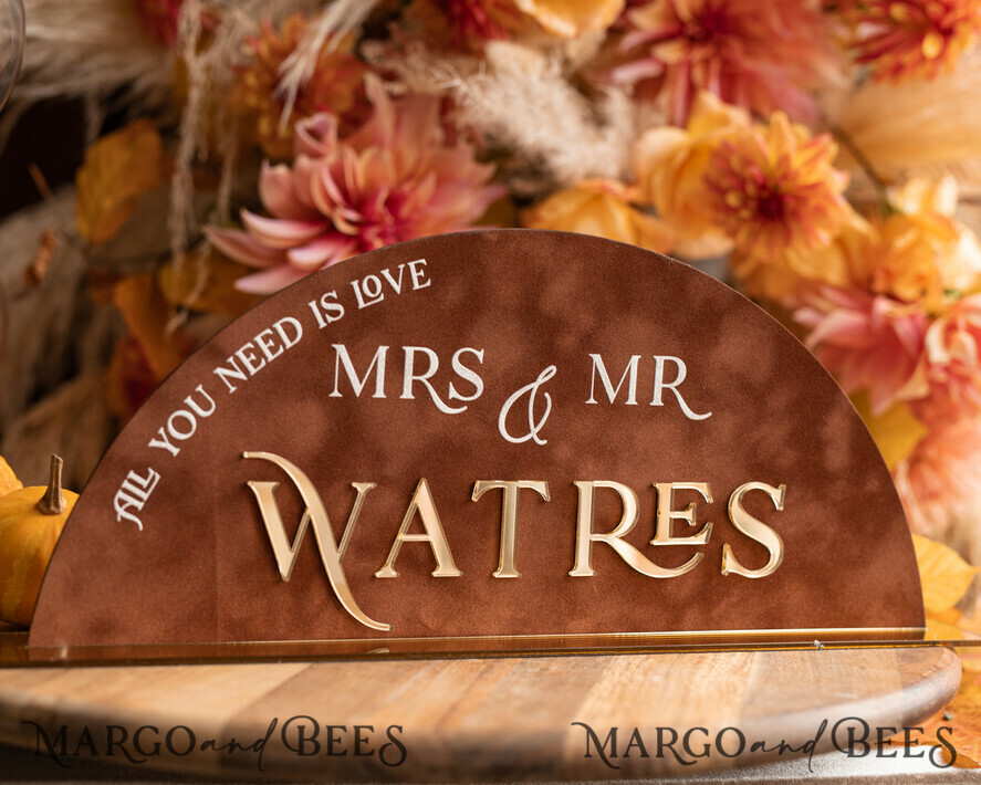TISCHDEKORATIONSCHILDER   Samt Tischnummern und Dekoration Herbst Terracotta Hochzeits Tischschild, Acrylbogen Samt Tischschild, Kupfer Rost Goldenes Tischschild, Gold Plexiglas Tischschild, Elegante Luxus Hochzeits Tischdekoration, Boho Glam Hochzeitsbeschilderung Golden Spiegel Tischschild