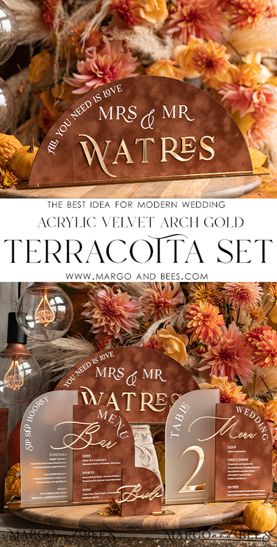 TISCHDEKORATIONSCHILDER   Samt Tischnummern und Dekoration Herbst Terracotta Hochzeits Tischschild, Acrylbogen Samt Tischschild, Kupfer Rost Goldenes Tischschild, Gold Plexiglas Tischschild, Elegante Luxus Hochzeits Tischdekoration, Boho Glam Hochzeitsbeschilderung Golden Spiegel Tischschild