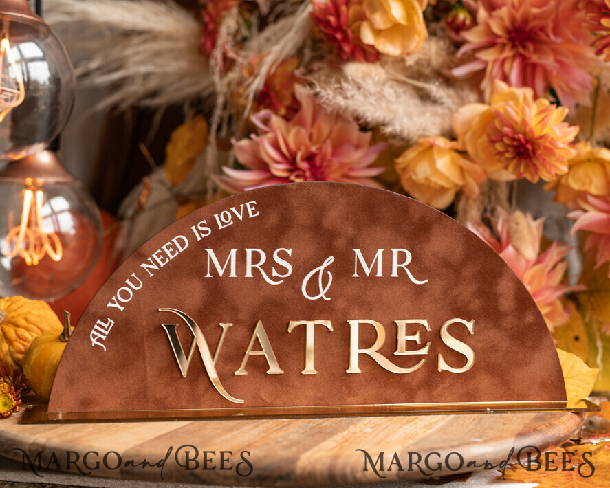 TISCHDEKORATIONSCHILDER   Samt Tischnummern und Dekoration Herbst Terracotta Hochzeits Tischschild, Acrylbogen Samt Tischschild, Kupfer Rost Goldenes Tischschild, Gold Plexiglas Tischschild, Elegante Luxus Hochzeits Tischdekoration, Boho Glam Hochzeitsbeschilderung Golden Spiegel Tischschild
