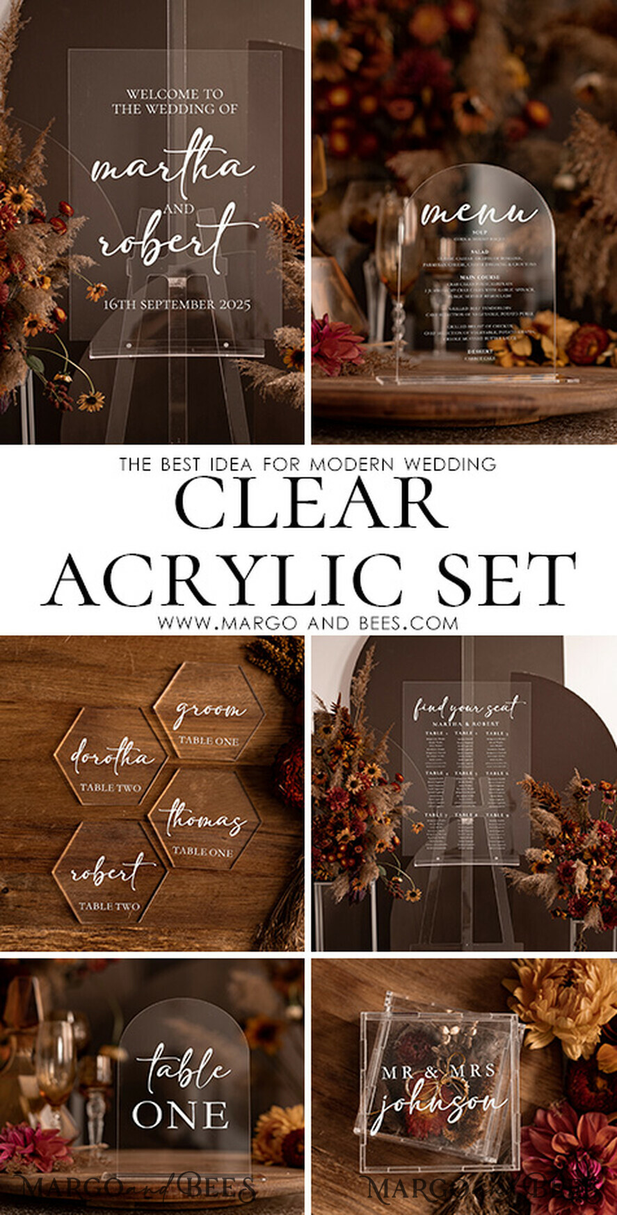 TISCHPLÄNE UND WILLKOMMENSCHILDER FÜR HOCHZEITEN klarer Acryl Acryl klar transparent Modern klares transparent Sitzplan, 3D Elegant Finde deinen Platz - Sitzplan Schild, klare Hochzeittischplan, Hochzeitsdekoration mit weißen Buchstaben - Acryl klare Empfangsbeschilderung - Individuelles Zeremonienschild