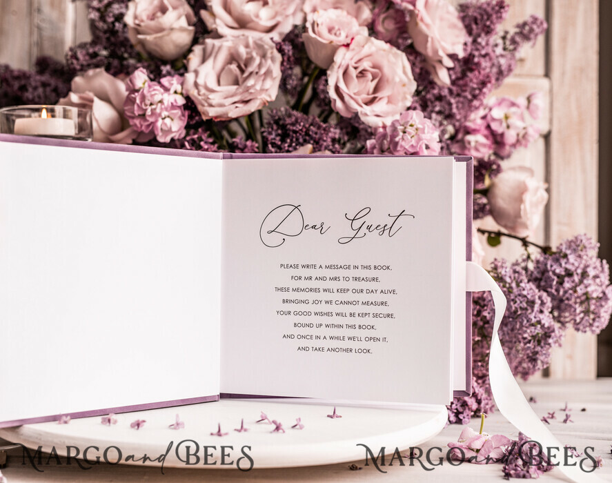 KARTONBOXEN  
 Samtkartenboxen Samtkartenbox Gästebuch & Schild, Hochzeitskartenbox mit Deckel, Sofort Instax Gästebuch, Mauve Hochzeitsgeldbox Sing Gästebuch Set, Mauve Kartenbox mit slo