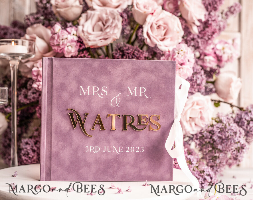 KARTONBOXEN  
 Samtkartenboxen Samtkartenbox Gästebuch & Schild, Hochzeitskartenbox mit Deckel, Sofort Instax Gästebuch, Mauve Hochzeitsgeldbox Sing Gästebuch Set, Mauve Kartenbox mit slo