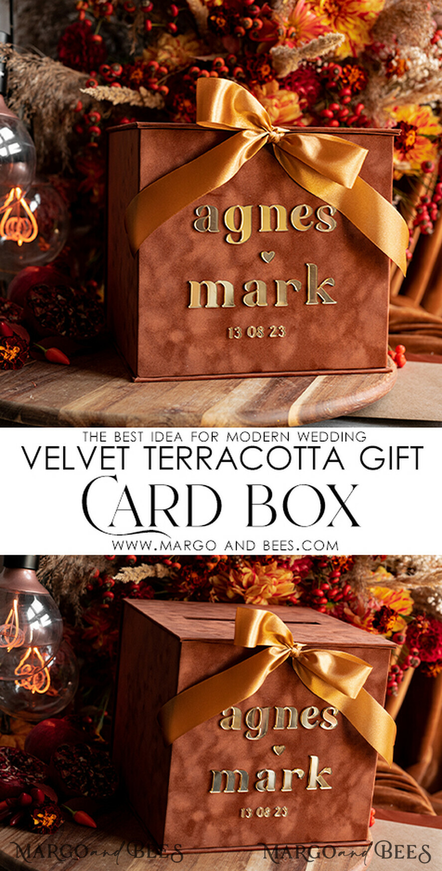 KARTONBOXEN  
 Samtkartenboxen Terrakotta Geschenkkartenbox, Samt Herbsthochzeits-Wunschbrunnen Geldgeschenkkartenbox, Rost Personalisierte Hochzeitskartenbox, Kupfer Luxus Kartenbox, Gebranntes Orange Hochzeitskartenbox mit Deckel, Gebranntes Orange Hochzeitsgeldbox, Hochzeitskartenbox
