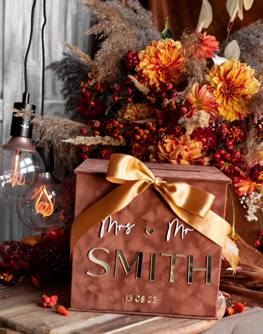 KARTONBOXEN  
 Samtkartenboxen Terrakotta Geschenkkartenbox, Samt Herbsthochzeits-Wunschbrunnen Geldgeschenkkartenbox, Rost personalisierte Hochzeitskartenbox, Kupfer Luxus Kartenbox, Burnt Orange Hochzeitskartenbox mit Deckel, Burnt Orange Hochzeitsgeldbox, Hochzeitskartenbox