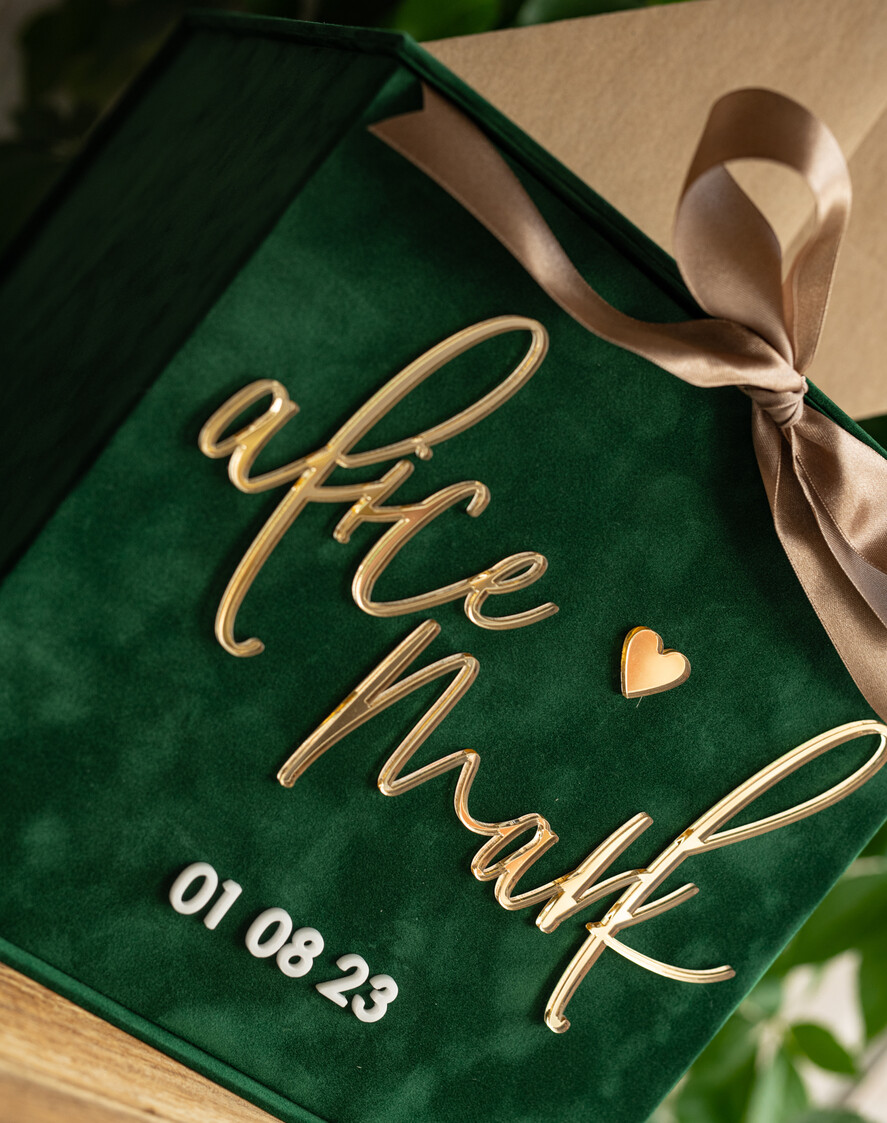 KARTONBOXEN  
 Samtkartenboxen Geschenkgutscheinbox, Samtgrüne Hochzeitswunschbrunnen-Geldgeschenkkartenbox, Personalisierte Hochzeitskartenbox, Luxuriöse Grünpflanzenkartenbox, Hochzeitskartenbox in Grün und Gold mit Deckel, Hochzeitsgeldbox, Smaragdgrüne Hochzeitskartenbox