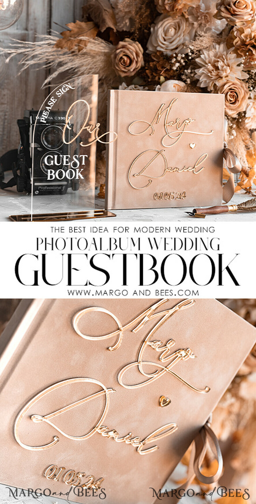 KARTONBOXEN  
 Samtkartenboxen Samtkartenbox Gästebuch & Schild, Hochzeitskartenbox mit Deckel, Sofort Instax Gästebuch, Beige Hochzeitsgeldbox Sing Gästebuch Set, Nude Kartenbox mit Schlitz und Karten und Geschenk Bogen Acrylschild Set