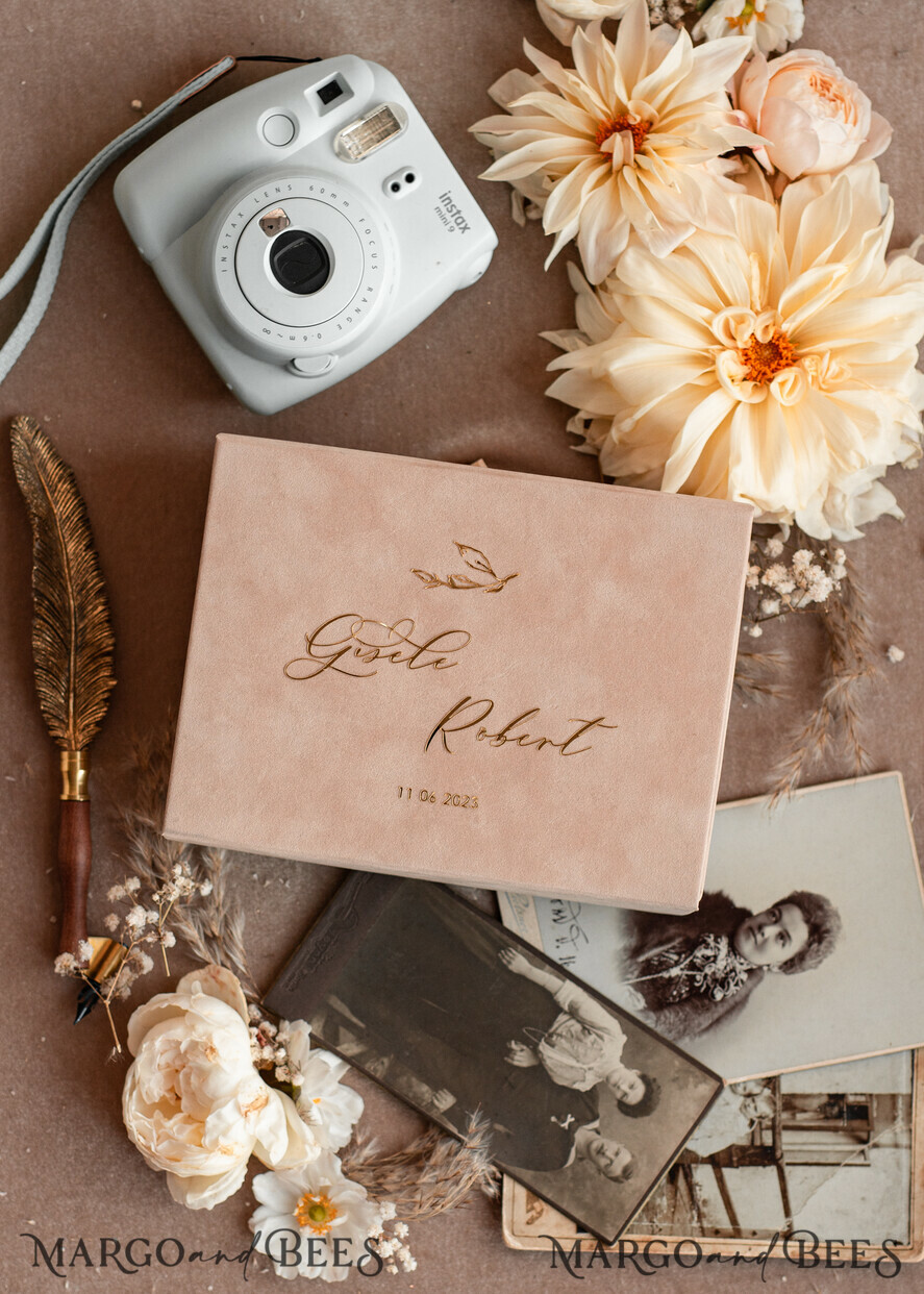 FOTOALBUM/ FOTOBOX Velvet Foto Box Fotografen Box Tan Samt Fotobox Fotografenbox Hochzeitsgedächtnisbox, Beige benutzerdefinierte Andenkenbox, Taupe Fotografen-Geschenke für Kunden, Hochzeitsbilder Verpackung, benutzerdefinierte Fotografie Nacktbox