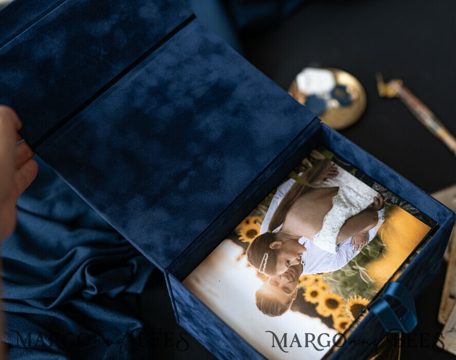 FOTOALBUM/ FOTOBOX Velvet Foto Box Fotografen Box Samtkasten für Fotos Fotografenbox Hochzeitsgedächtnisbox, individuelle Erinnerungsbox, Fotografengeschenke für Kunden, Verpackung für Hochzeitsbilder, individuelle Fotokiste