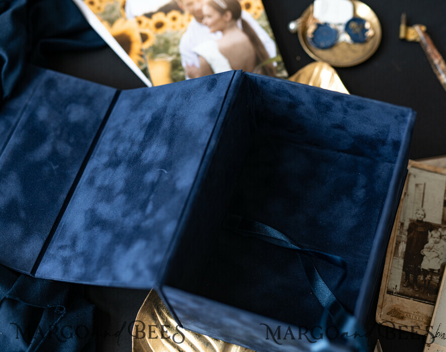 FOTOALBUM/ FOTOBOX Velvet Foto Box Fotografen Box Samtkasten für Fotos Fotografenbox Hochzeitsgedächtnisbox, individuelle Erinnerungsbox, Fotografengeschenke für Kunden, Verpackung für Hochzeitsbilder, individuelle Fotokiste