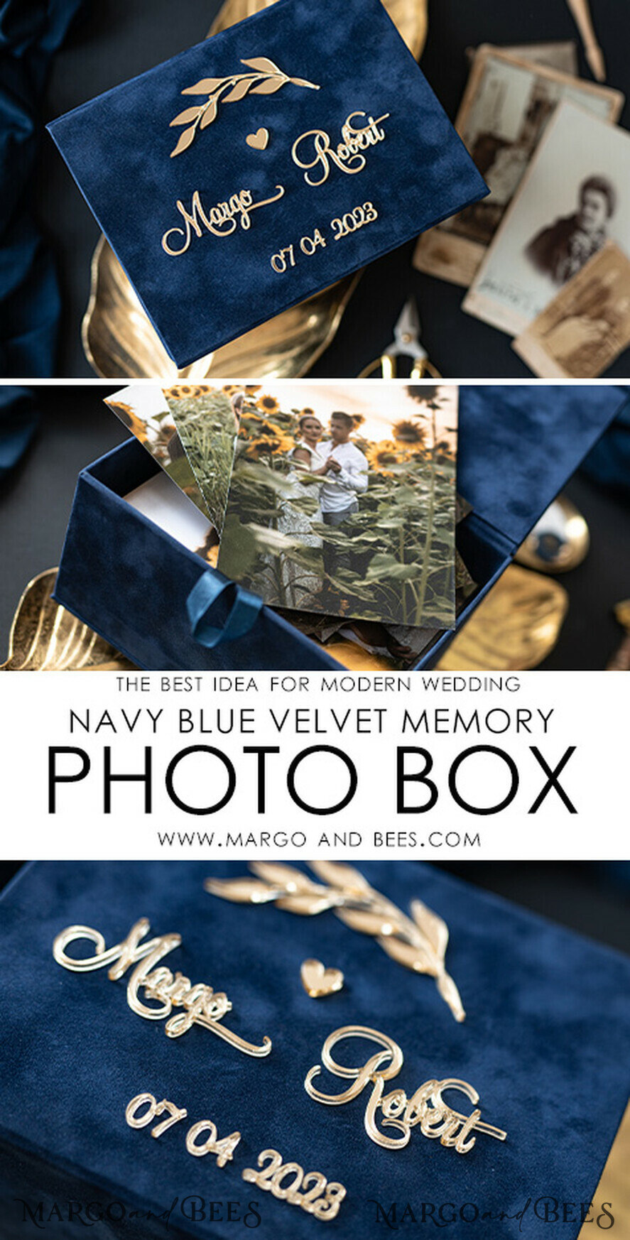 FOTOALBUM/ FOTOBOX Velvet Foto Box Fotografen Box Samtkasten für Fotos Fotografenbox Hochzeitsgedächtnisbox, individuelle Erinnerungsbox, Fotografengeschenke für Kunden, Verpackung für Hochzeitsbilder, individuelle Fotokiste
