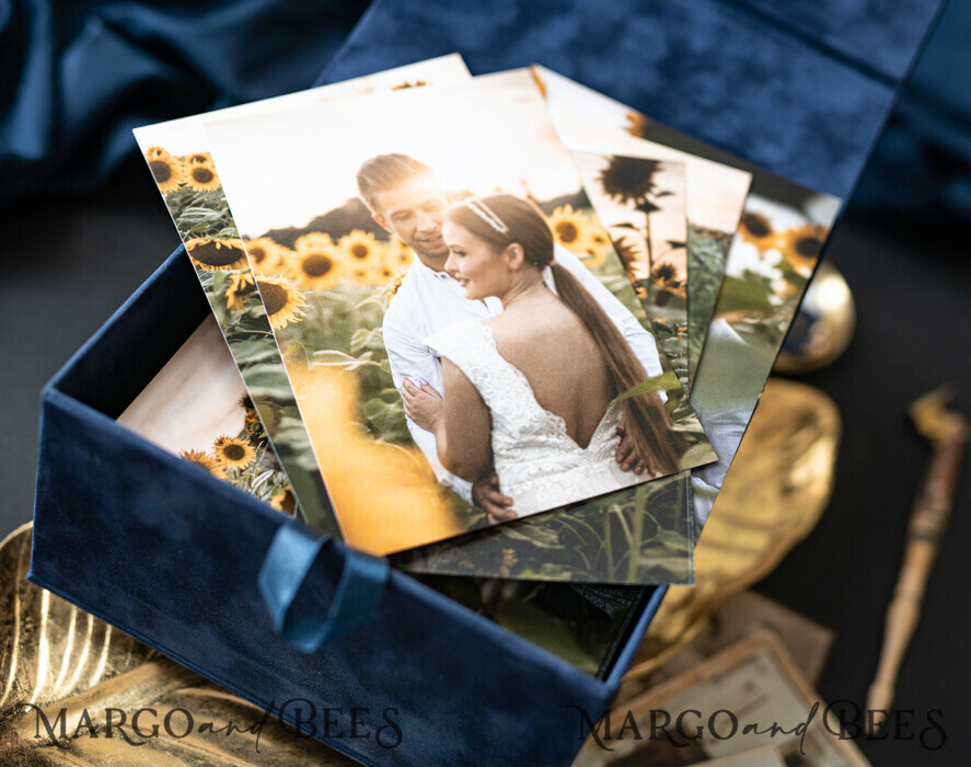 FOTOALBUM/ FOTOBOX Velvet Foto Box Fotografen Box Samtkasten für Fotos Fotografenbox Hochzeitsgedächtnisbox, individuelle Erinnerungsbox, Fotografengeschenke für Kunden, Verpackung für Hochzeitsbilder, individuelle Fotokiste