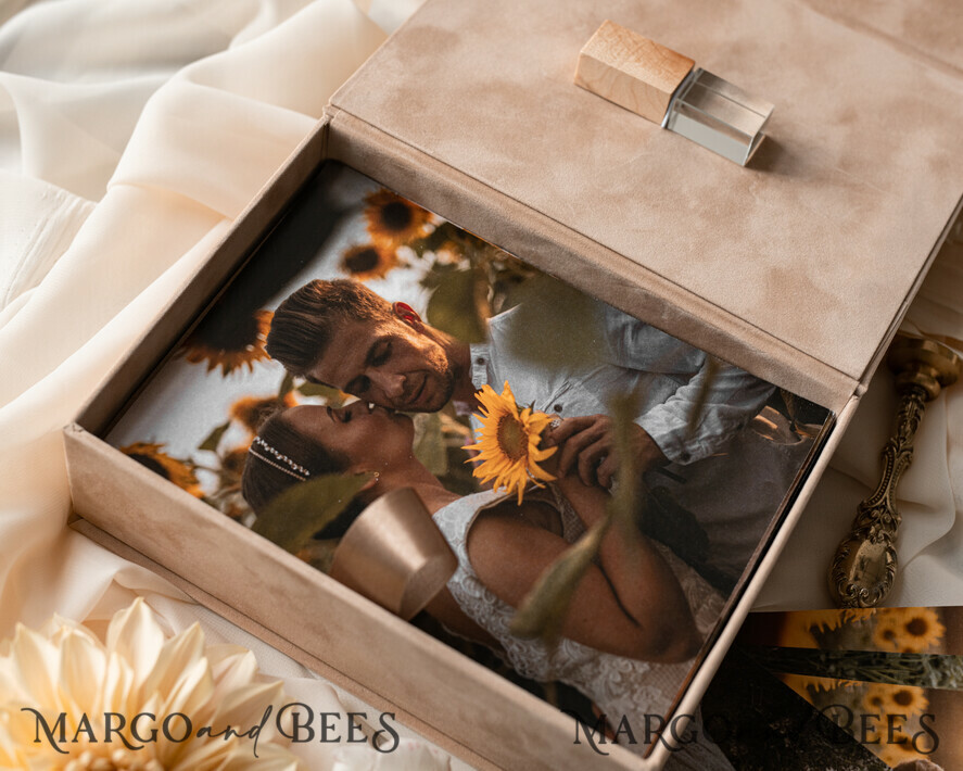 FOTOALBUM/ FOTOBOX Velvet Foto Box Fotografen Box Tan Samt Foto Box Fotografen Box Hochzeits Erinnerungsbox, Beige Individuelle Andenken Box, Taupe Fotografen Geschenke für Kunden, Hochzeitsbilder Verpackung, Individuelle Fotografie Nackt Box