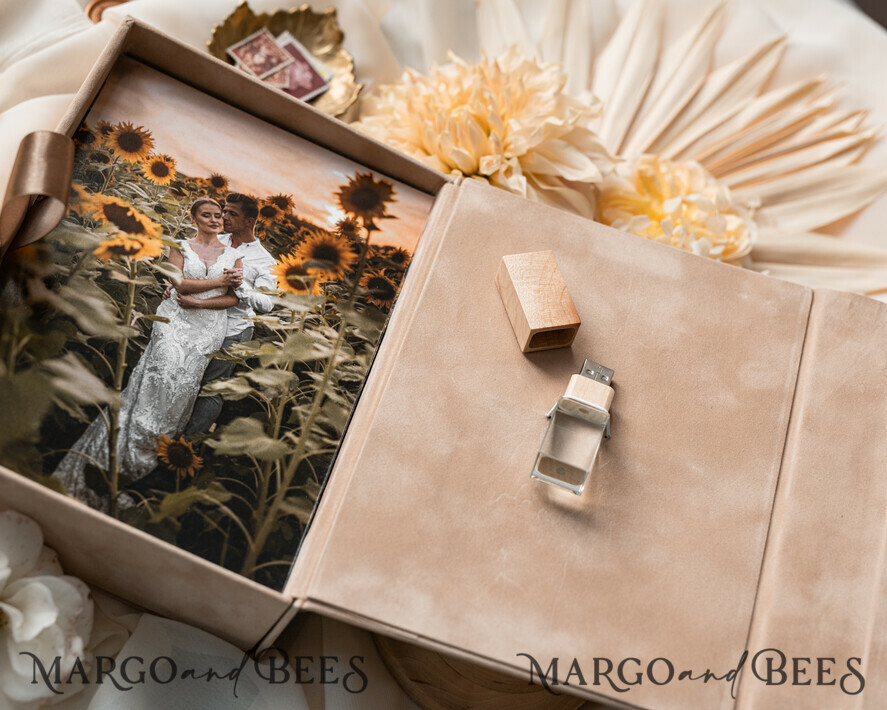 FOTOALBUM/ FOTOBOX Velvet Foto Box Fotografen Box Tan Samt Foto Box Fotografen Box Hochzeits Erinnerungsbox, Beige Individuelle Andenken Box, Taupe Fotografen Geschenke für Kunden, Hochzeitsbilder Verpackung, Individuelle Fotografie Nackt Box