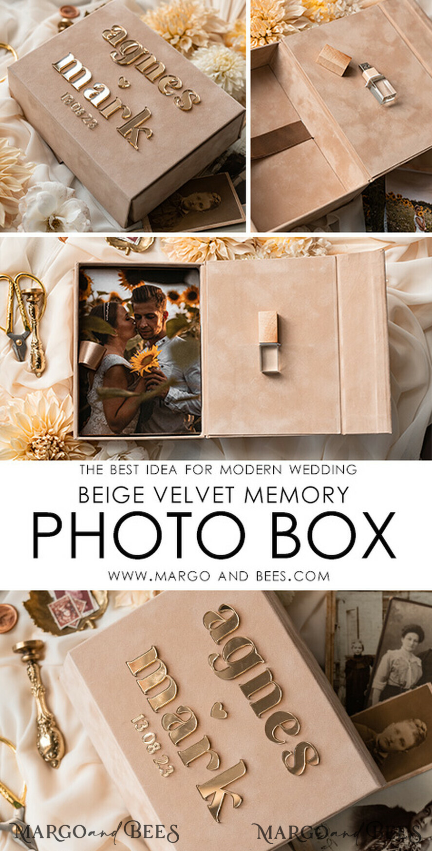 FOTOALBUM/ FOTOBOX Velvet Foto Box Fotografen Box Tan Samt Foto Box Fotografen Box Hochzeits Erinnerungsbox, Beige Individuelle Andenken Box, Taupe Fotografen Geschenke für Kunden, Hochzeitsbilder Verpackung, Individuelle Fotografie Nackt Box