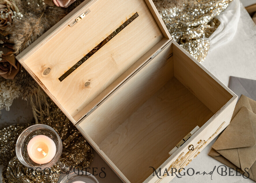 KARTONBOXEN  
 Holz Eco Rustikale Kartenboxen Rustikale Holz Set Kartenbox Gästebuch & Schild, Hochzeitskartenbox mit Schloss Instant Instax Gästebuch, Holz Hochzeitsgeldbox Sing Gästebuch Set, Kartenbox mit Schlitz und Schloss Karten und Geschenk Bogen Acrylschild Set