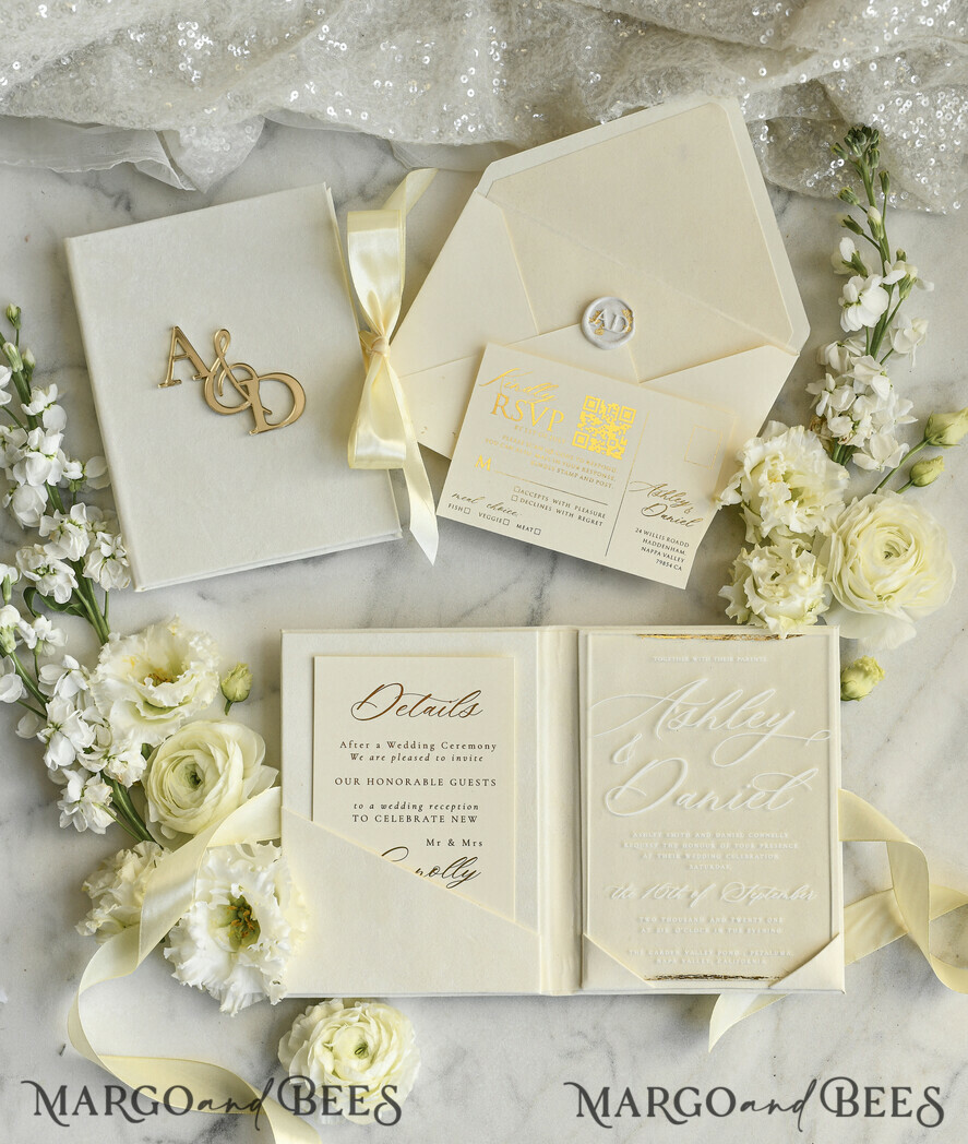HOCHZEITS EINLADUNGEN Plexiglas Acrylspiegel Samtene Cover Klare Hochzeitskarten, elegante staubblaue Hochzeitskarten, Acrylhochzeits-Einladungen, Spiegelgold Plexi Einladungssatz