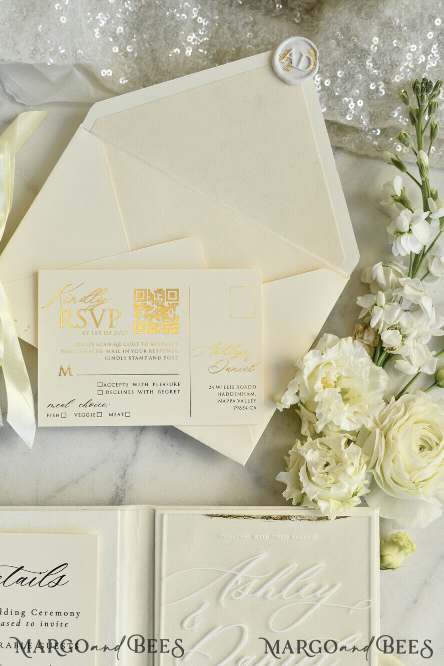 HOCHZEITS EINLADUNGEN Plexiglas Acrylspiegel Samtene Cover Klare Hochzeitskarten, elegante staubblaue Hochzeitskarten, Acrylhochzeits-Einladungen, Spiegelgold Plexi Einladungssatz