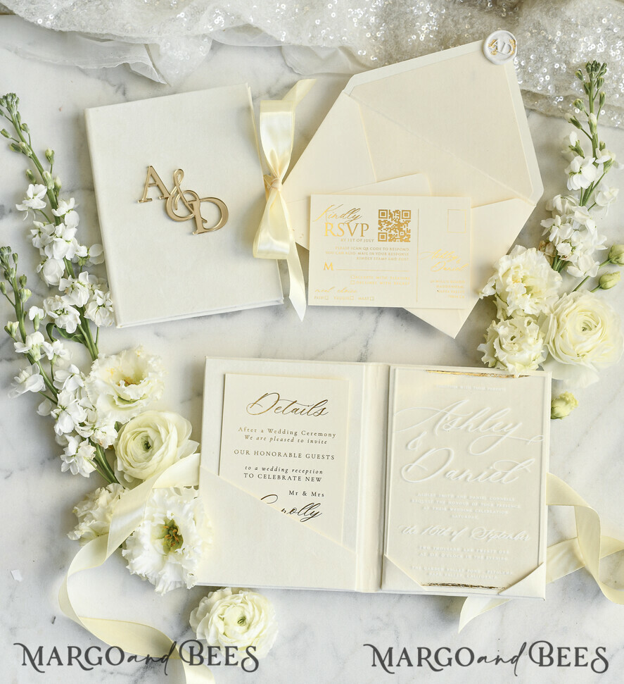 HOCHZEITS EINLADUNGEN Plexiglas Acrylspiegel Samtene Cover Klare Hochzeitskarten, elegante staubblaue Hochzeitskarten, Acrylhochzeits-Einladungen, Spiegelgold Plexi Einladungssatz
