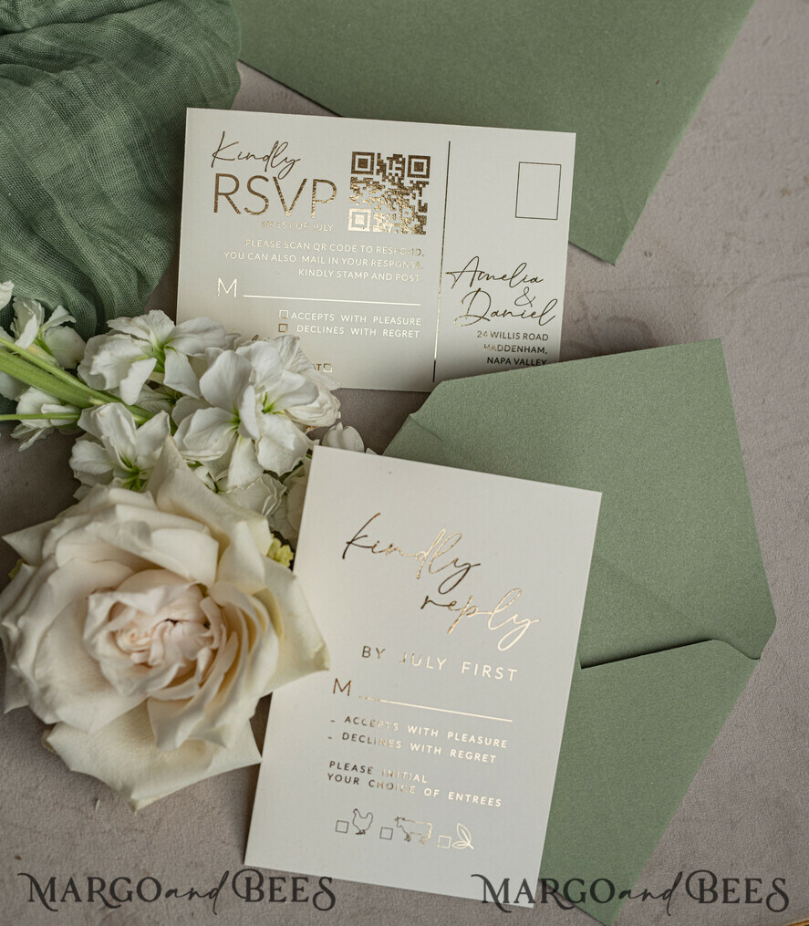 HOCHZEITS EINLADUNGEN Plexiglas Acrylspiegel Sage Green Klare Gewölbte Hochzeitseinladungen, Elegante Gartenhochzeit Karten, Grünpflanzen Acryl transparente Hochzeitseinladungen, Bogen Plexi Hochzeitseinladung Suite