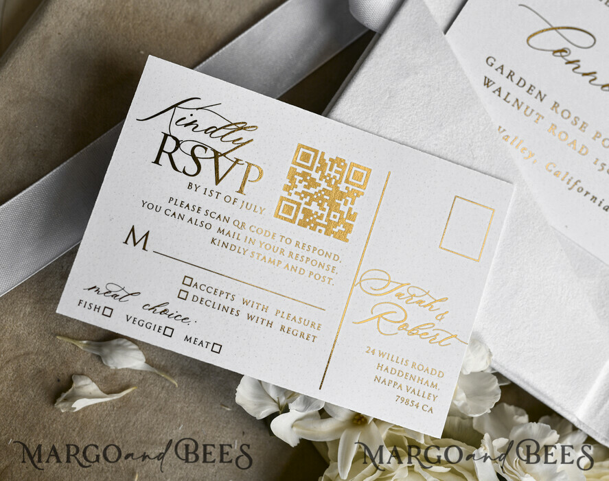 HOCHZEITS EINLADUNGEN Plexiglas Acrylspiegel Samt-Cover Klare Hochzeitskarten, Elegante Elfenbein-Hochzeitskarten, Acryl-Hochzeitskarten, Spiegelgold Plexi-Einladungssuite