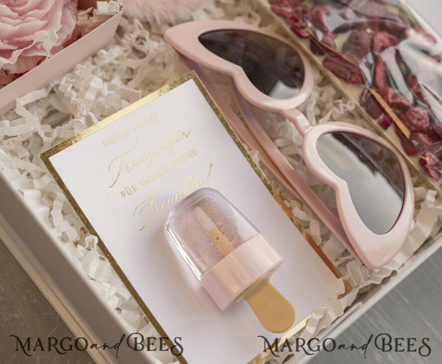 Brautjungfer/Trauzeuge Box Trauzeugin Geschenk Fragen Box XXL Trauzeugin Geschenk Fragen Box, Brautjungfer Trauzeuge, Möchtest Du meine Trauzeugin sein Box, Geschenkschachtel, Trauzeuge Fragen
