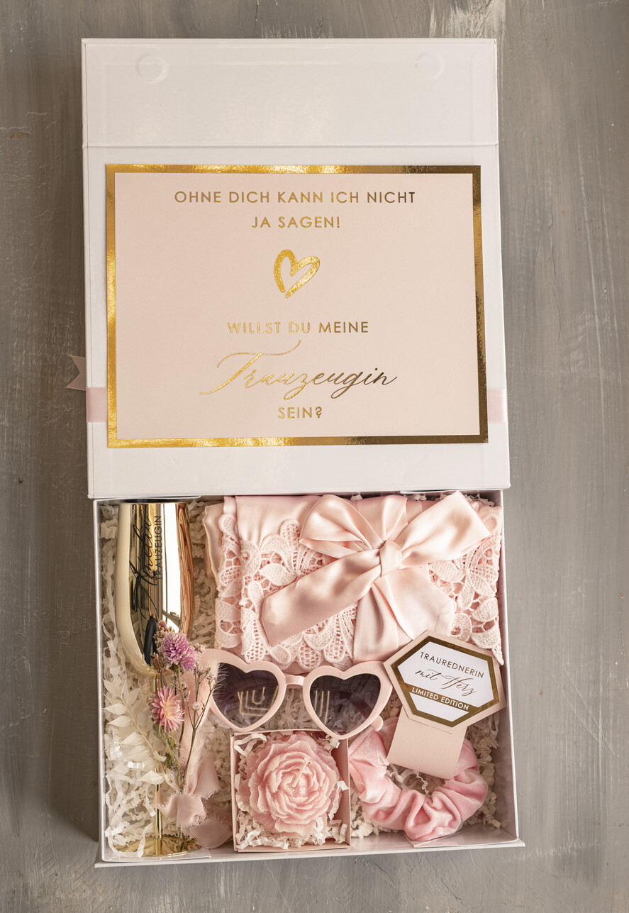 Brautjungfer/Trauzeuge Box Trauzeugin Geschenk Fragen Box XXL Trauzeugin Geschenkfragen Box, Brautjungfer Trauzeuge, Geschenkschachtel, Trauzeuge Fragen Möchtest Du meine Trauzeugin sein Box