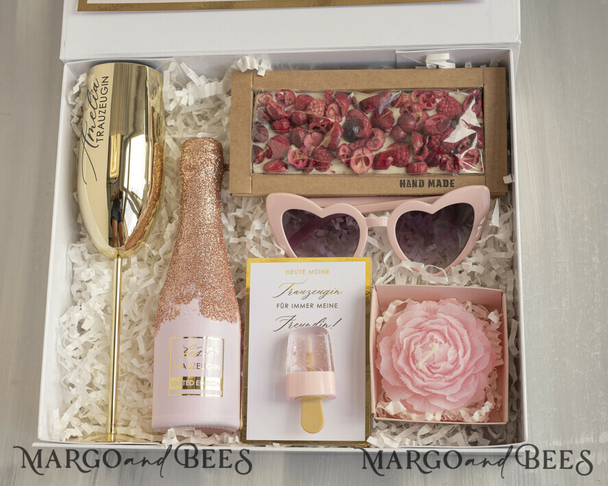 Brautjungfer/Trauzeuge Box Trauzeugin Geschenk Fragen Box XXL Trauzeugin Geschenkbbox, Brautjungfer Trauzeuge, Möchtest Du meine Trauzeugin sein Box, Geschenkschachtel, Trauzeuge fragen