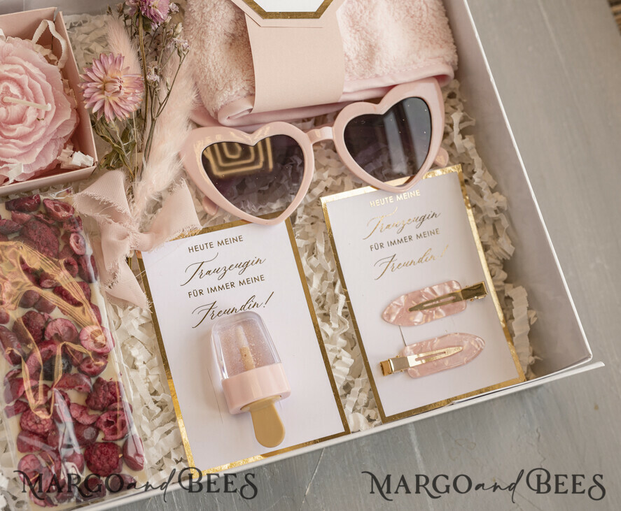 Brautjungfer/Trauzeuge Box Trauzeugin Geschenk Fragen Box XXL Trauzeugin Geschenk Fragen Box, Brautjungfer Trauzeuge, Möchtest Du meine Trauzeugin sein Box, Geschenkschachtel, Trauzeuge Fragen