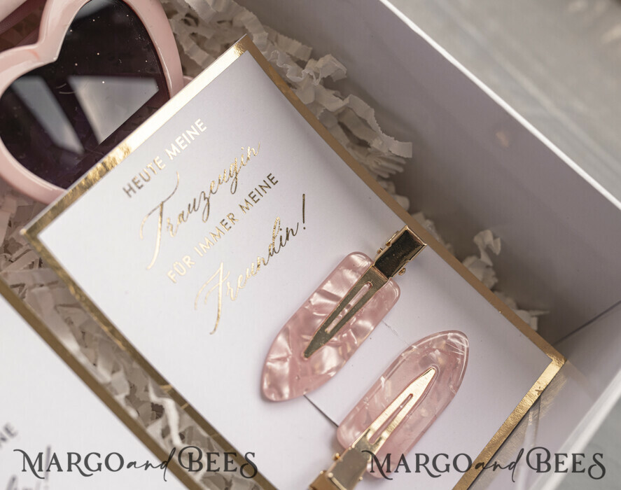 Brautjungfer/Trauzeuge Box Trauzeugin Geschenk Fragen Box XXL Trauzeugin Geschenk Fragen Box, Brautjungfer Trauzeuge, Möchtest Du meine Trauzeugin sein Box, Geschenkschachtel, Trauzeuge Fragen