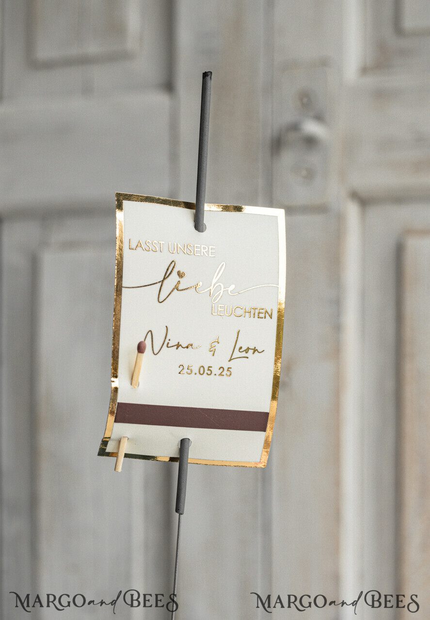 HOCHZEITSGESCHENKE Gastgeschenke Hochzeit Hochzeit Wunderkerzen Etiketten Personalisierte. Für Hochzeit, Party, Jubiläum oder zur Verlobung.