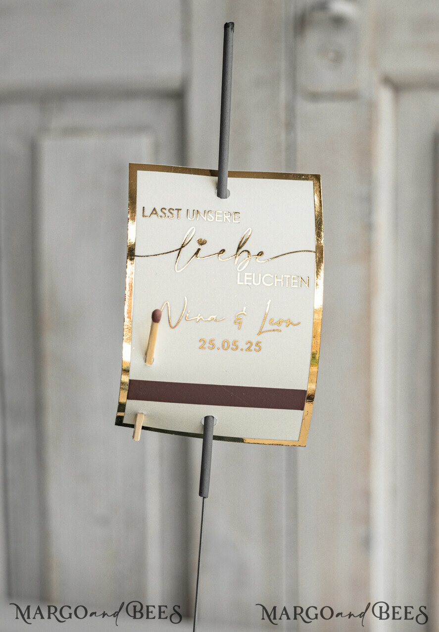 HOCHZEITSGESCHENKE Gastgeschenke Hochzeit Hochzeit Wunderkerzen Etiketten Personalisierte. Für Hochzeit, Party, Jubiläum oder zur Verlobung.
