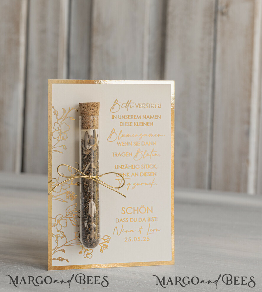HOCHZEITSGESCHENKE Gastgeschenke Hochzeit Personalisierte Gastgeschenke Hochzeit mit Blumensamen Reagenzglas, personalisiertes Gastgeschenk Hochzeit Samen handgemachtes Gastgeschenk Hochzeit Brautpaar