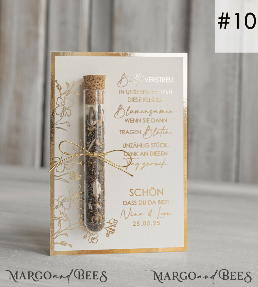 HOCHZEITSGESCHENKE Gastgeschenke Hochzeit Personalisierte Gastgeschenke Hochzeit mit Blumensamen Reagenzglas, personalisiertes Gastgeschenk Hochzeit Samen handgemachtes Gastgeschenk Hochzeit Brautpaar