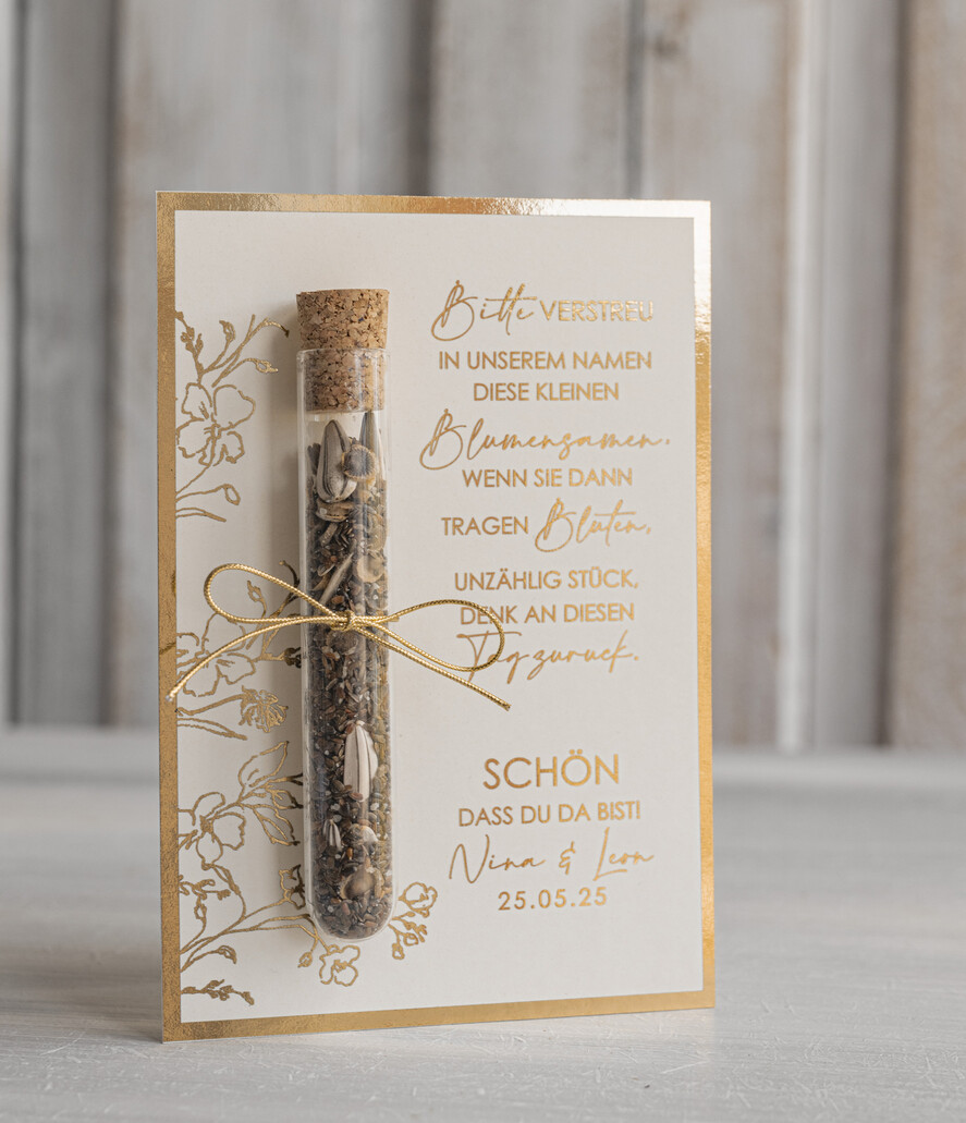 HOCHZEITSGESCHENKE Gastgeschenke Hochzeit Personalisierte Gastgeschenke Hochzeit mit Blumensamen Reagenzglas, personalisiertes Gastgeschenk Hochzeit Samen handgemachtes Gastgeschenk Hochzeit Brautpaar